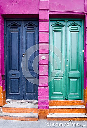 Two doors and four colors