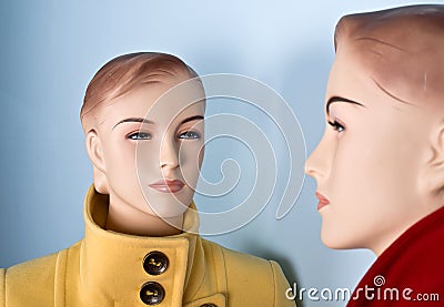 Two female mannequin