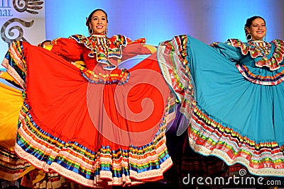 Two Female Mexican Dancers