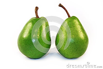 Two Green Pears Royalty Free Stock Photogra