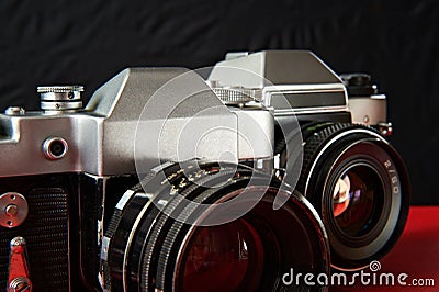 Two old film cameras