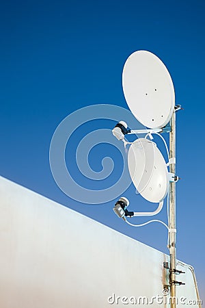 Two satellite antenna