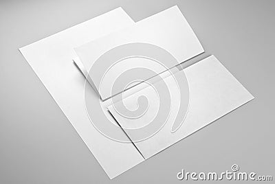 Two sheets of paper and envelope