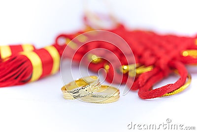 Two Wedding Rings and Chinese knot