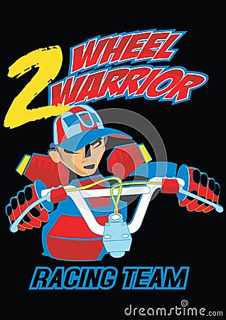 Two wheel warrior.