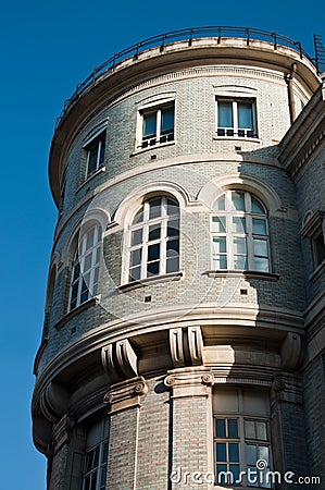 Typical ancient parisian Building in Paris