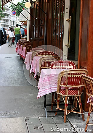 Typical cafe in Paris