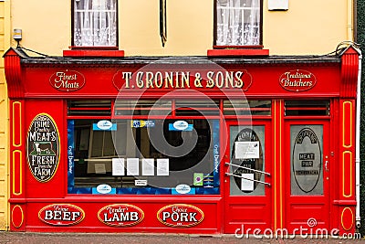 Traditional irish butcher. Killarney. Ireland