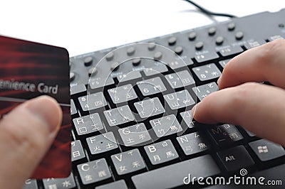 Typing credit card information on Chinese keyboard