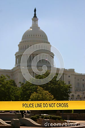 U.S. Capitol POLICE LINE - DO NOT CROSS