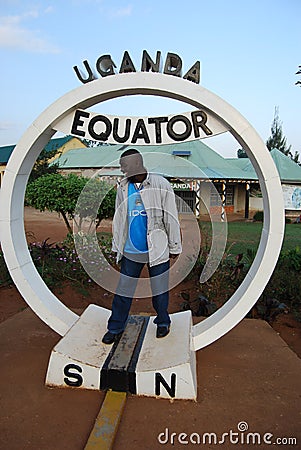 The Uganda Equator Royalty Free Stock Photo