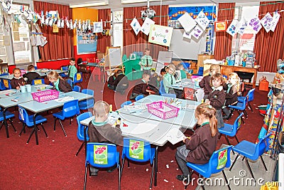 UK school classroom