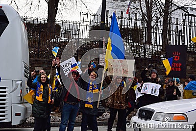 Ukraines Protest at Russian Embassy DC