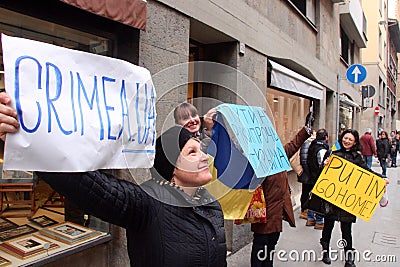 Ukrainian community protest against Putin