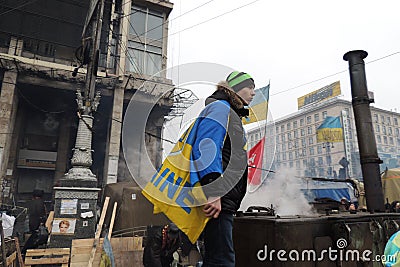 Ukrainian patriotic cook on duty.