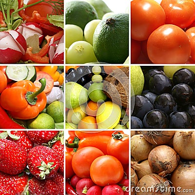 Un Collage De La Nutrición Con Muchas Frutas Sabrosas Un Collage De La Nutrición Con Muchas Frutas Sabrosas