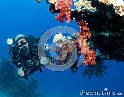 Underwater camera man