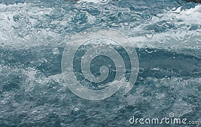 Underwater water splash waves boat window