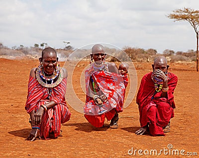 Unidentified African women from Kenya