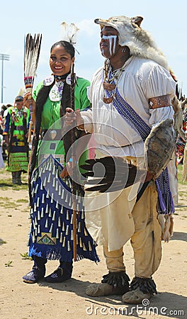 Unidentified Native American dancers at the NYC Pow Wow