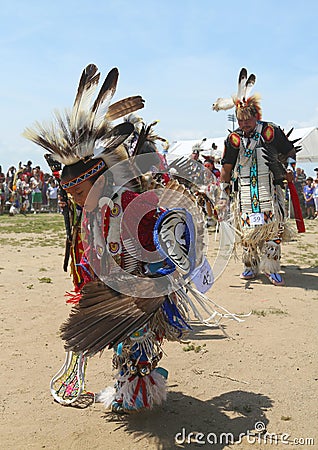 Unidentified Native American dancers at the NYC Pow Wow