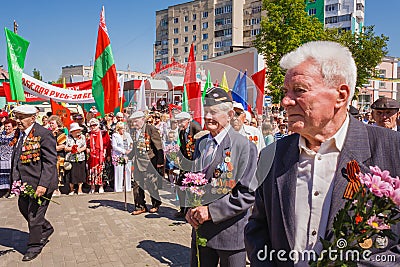 Unidentified veterans during the celebration of Victory Day. GOM