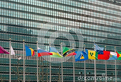 United Nations Flags New York USA