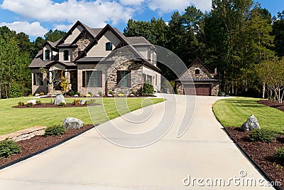 Upscale suburban property