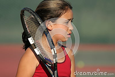 Upset tennis player