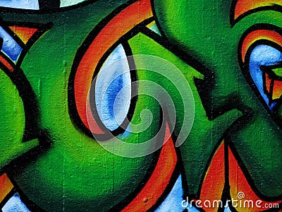 Urban graffiti abstract