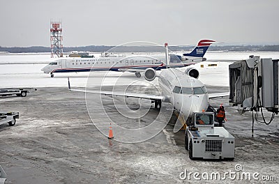 US Airways Express catering at airport