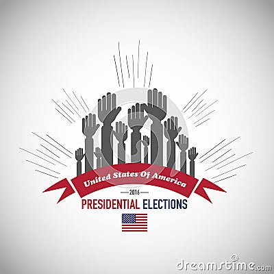 2016 Us Presidential Elections Stock Vector  Image: 55563398
