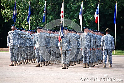 US Soldiers at Graduation from Basic Training