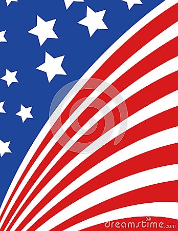 USA flag in style vector