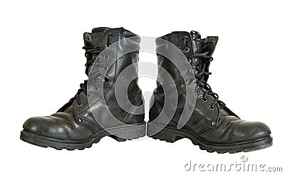 Used military boots
