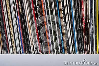 Used vinyl records