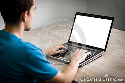 Using laptop computer