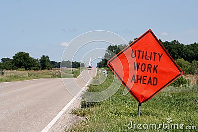 Utility construction ahead