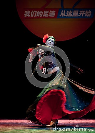The Uygur girl--Chinese folk dance