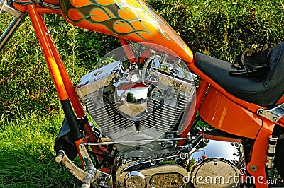 V-twin motorcycle engine