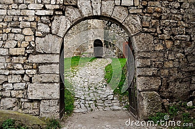 Valcamonica Breno castle entrance gate