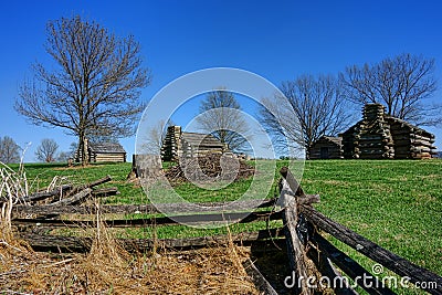 Valley Forge Historical Park Log Cabin Encampment