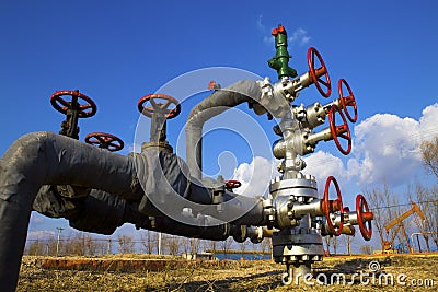 Valve on production wellhead