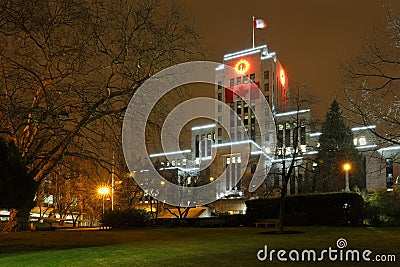 Vancouver City Hall Night