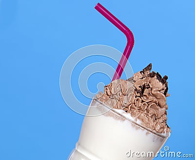 Vanilla Milkshake with Chocolate cream