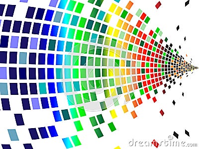 Various colors pixels