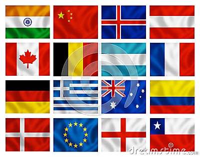 Various Country Flags