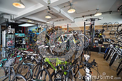 Varity of bicycle sell in the shop