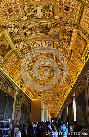 Vatican city carpet ceiling