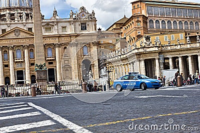 Vatican police car